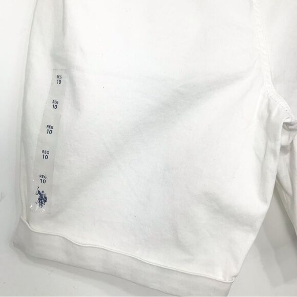 U.S. Polo Assoc. White Bermuda Shorts NEW - Picture 7 of 16